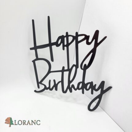 pl.nápis – Happy Birthday /čierna 05/