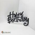 pl.nápis – Happy Birthday /čierna 08/