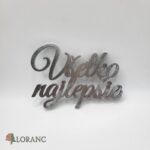 Nápis – Všetko najlepšie /10/strieborná/ – Obrázok 2