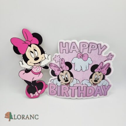 pap.zápich na tortu Happy Birthday +mag.Minnie sada 01