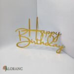 pl.nápis – Happy Birthday /Zlatá 13/