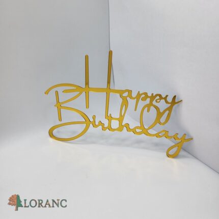 pl.nápis – Happy Birthday /Zlatá 13/