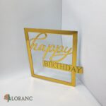 pl.nápis – Happy Birthday /Zlatá 14/