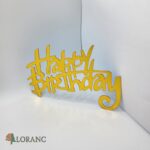 pl.nápis – Happy Birthday /Zlatá 15/