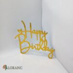 pl.nápis – Happy Birthday /Zlatá 16/