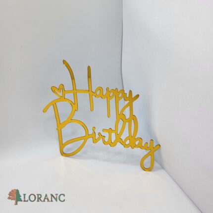 pl.nápis – Happy Birthday /Zlatá 16/