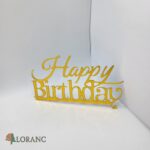 pl.nápis – Happy Birthday /Zlatá 18/