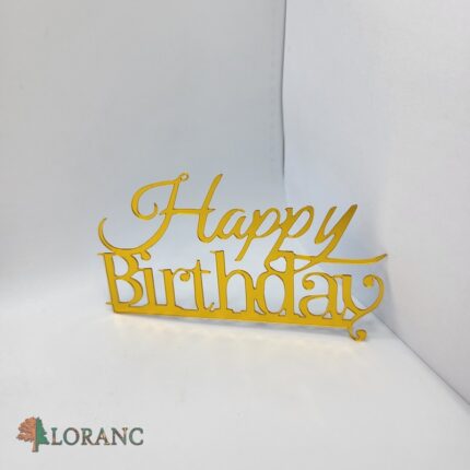 pl.nápis – Happy Birthday /Zlatá 18/