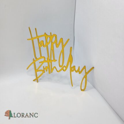 pl.nápis – Happy Birthday /Zlatá 19/