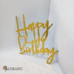 pl.nápis – Happy Birthday /Zlatá 20/