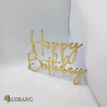 pl.nápis – Happy Birthday /Zlatá 21/