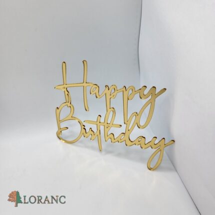 pl.nápis – Happy Birthday /Zlatá 21/