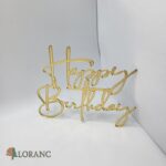 pl.nápis na tortu – Happy Birthday /Zlatá 23/