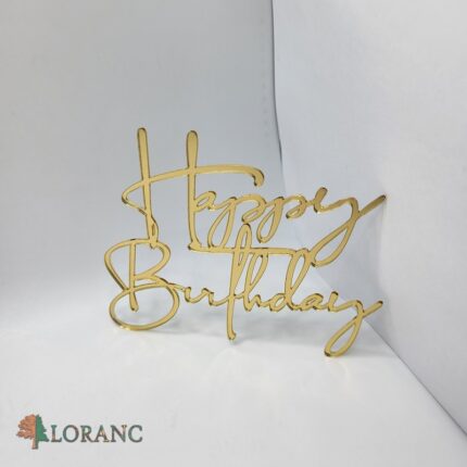 pl.nápis na tortu – Happy Birthday /Zlatá 23/