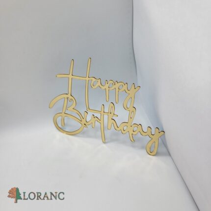 pl.nápis na tortu – Happy Birthday /Zlatá 26/