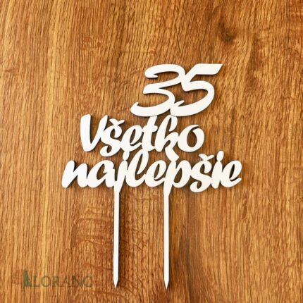 zápich na tortu - 35 všetko najlepšie /02/