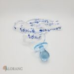 Akrylový cumlík - náhrdelník /modrá/