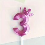 Sviečka číslo 3 /C/+korunka