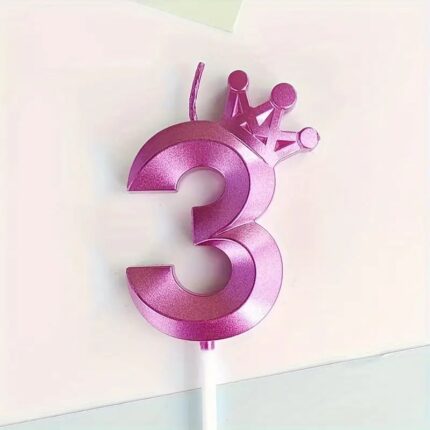 Sviečka číslo 3 /C/+korunka