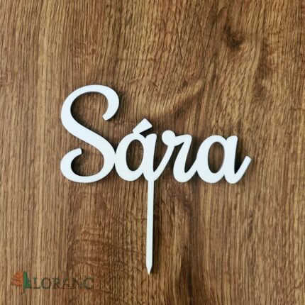 Zápich na tortu - meno Sára 02