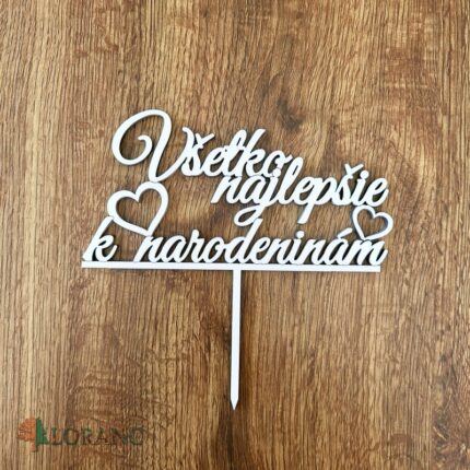 Zápich na tortu - Všetko najlepšie k narodeninám