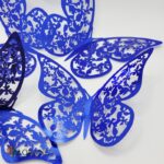 Dekorácia – motýle modré 3D/79 – Obrázok 2