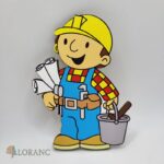 Dekorácia na tortu/magnetka Bob staviteľ - stavbár