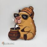 Dekorácia na tortu/magnetka Kapybara 02