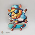 Dekorácia na tortu/magnetka Kapybara 01