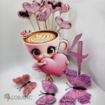 Dekorácia na tortu/ magnetka - Ballerina Cappuccina - Balerína Kapučína 01 – Obrázok 3