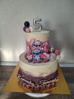 Dekorácia na tortu/magnetka Stitch a Angel 10 – Obrázok 2