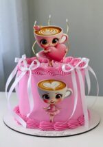 Dekorácia na tortu/ magnetka - Ballerina Cappuccina - Balerína Kapučína 01 – Obrázok 2