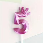 Sviečka číslo 5 /C/+korunka