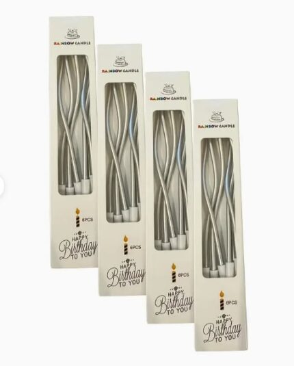 Tortové sviečky /08/strieborná/