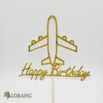 pap.zápich na tortu – Happy Birthday- lietadlo – Obrázok 2