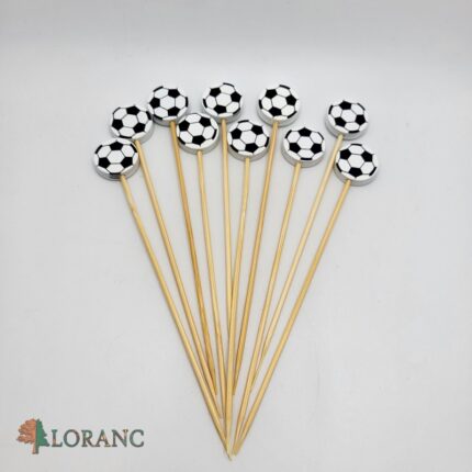 Zápich do cupcakes – futbalová lopta 02