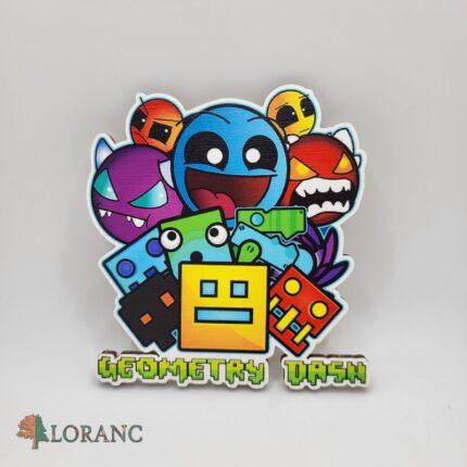 Dekorácia na tortu/ magnetka - Geometry Dash