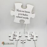 Zápich svadobný - Puzzle /slovenská verzia/biela/