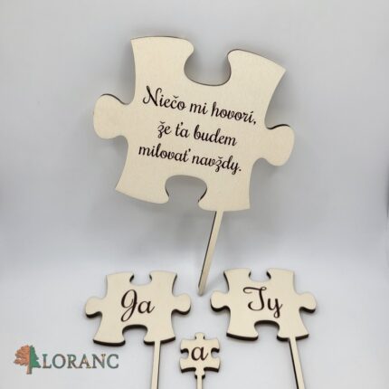 Zápich svadobný - Puzzle /slovenská verzia/natur/