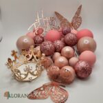 Dekorácia – Guličky – SADA 160 /ružová/ – Obrázok 4