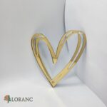Dekorácia – zlaté srdce/srdiečko 03