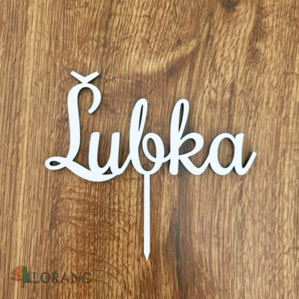 Zápich na tortu - meno Ľubka