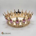 Dekorácia – Princeznovská korunka /zlatá+ružová/07 – Obrázok 2