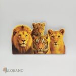 Dekorácia na tortu/Magnetka - Tiger, Lev, Puma americká, Leopard