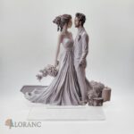 Akrylová stojaca dekorácia – Svadobný pár 04