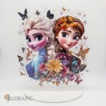 Akrylová stojaca dekorácia – Frozen – Elza + Anna 02