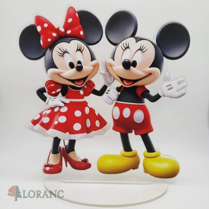 Akrylová stojaca dekorácia Minnie + Mickey 01