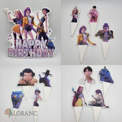 Pap.zápich na tortu Happy Birthday - Huntrix/ K-POP