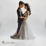 Akrylová stojaca dekorácia – Svadobný pár 03