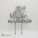 zápich na tortu 50 všetko najlepšie /02/strieborná/